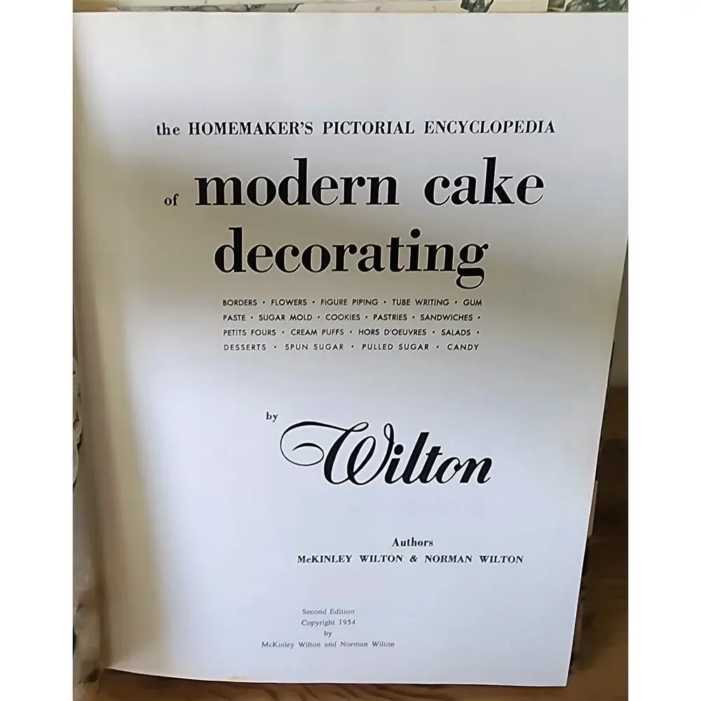 Modern Cake Decorating Wilton 1954 Second Edition Vintage Baking Cookbook Wilton